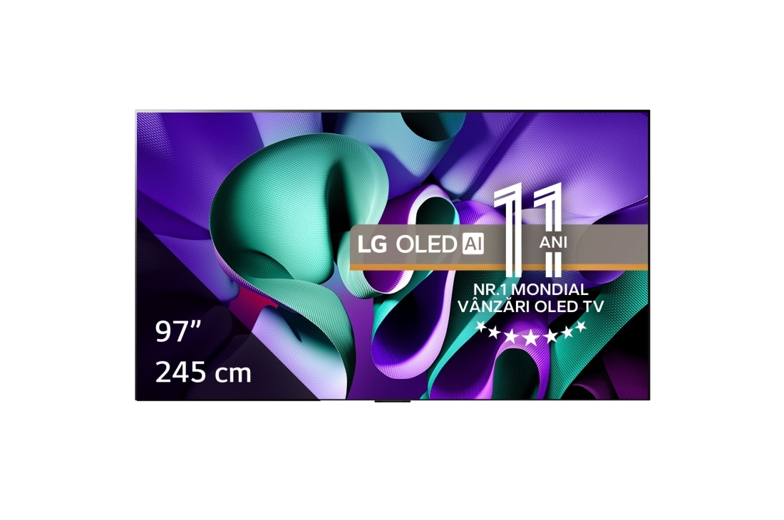 LG TV LG SIGNATURE OLED M4 97 inch 120Hz, cu transfer true wireless video și audio 4K, OLED97M49LA, thumbnail 2