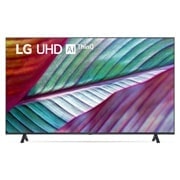 LG UR75 de 50'', 4K Smart TV, Vedere frontală a televizorului LG UHD, 50UR75003LK, thumbnail 1