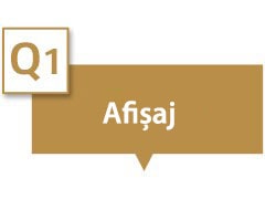 În caseta de text scrie „Afișare”.