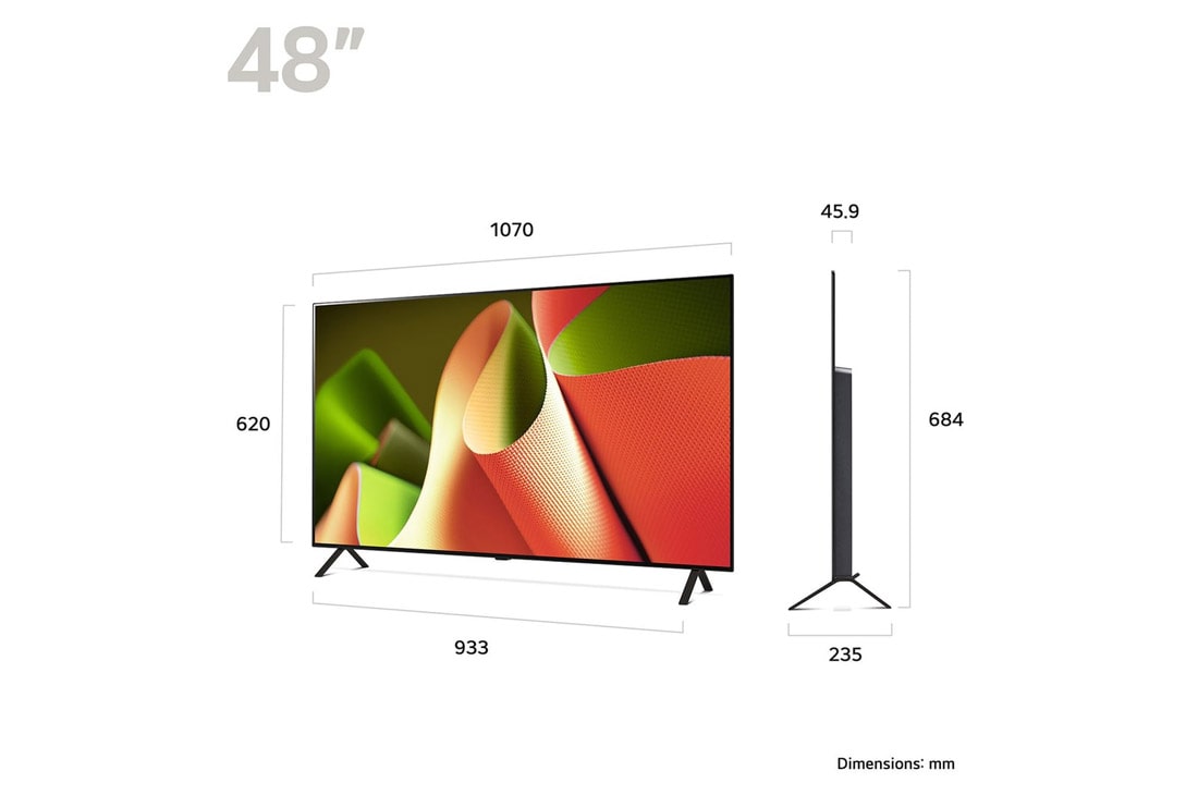 LG OLED B4 AI de 48'', 4K Smart TV, OLED48B43LA, thumbnail 7