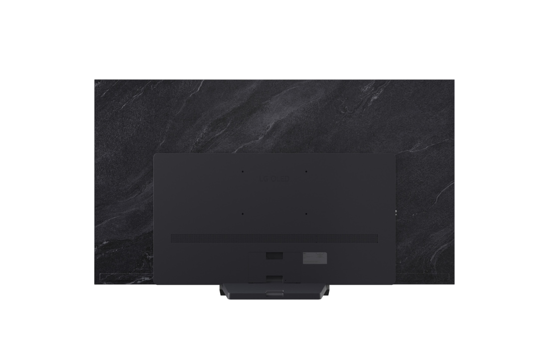 LG OLED evo AI C5 de 77 inch, 4K Smart TV, 2025, An LG OLED evo M4 within an angled perspective mounted on the wall of a bright, modern living room. A Zero Connect Box on a table in front, and a red Wi-Fi signal and red beam emitting towards the TV., OLED77C52LA, thumbnail 15