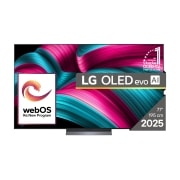 LG OLED evo AI C5 de 77 inch, 4K Smart TV, 2025, front view , OLED77C52LA, thumbnail 1