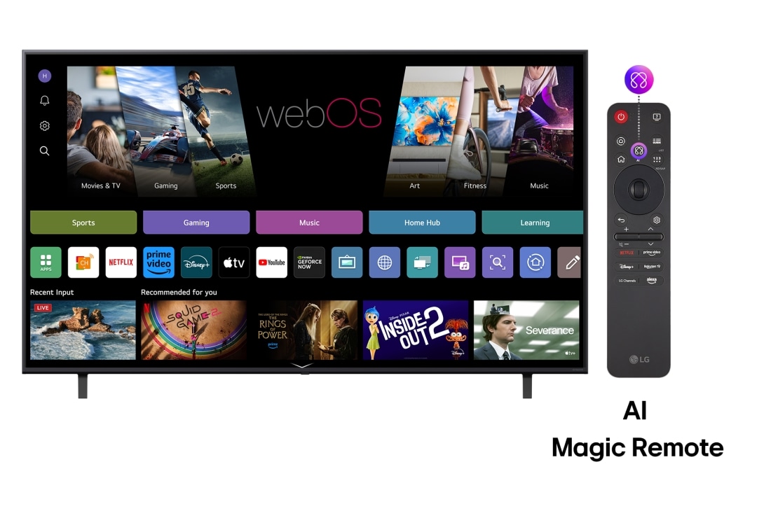 LG NANO80 AI de 75 inch, 4K Smart TV, 2025, 75NANO80A3B, thumbnail 3