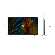 LG NANO80 AI de 75 inch, 4K Smart TV, 2025, 75NANO80A3B, thumbnail 5