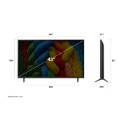LG NANO80 AI de 43 inch, 4K Smart TV, 2025, 43NANO80A3B, thumbnail 5
