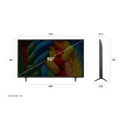 LG NANO80 AI de 50 inch,  4K Smart TV, 2025, 50NANO80A3B, thumbnail 5