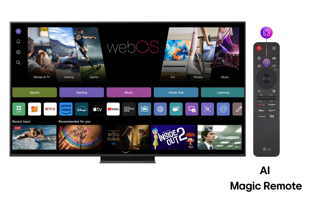 LG QNED AI QNED86 MiniLED 4K Smart TV 65 inci 2025, 65QNED86A3A, thumbnail 3