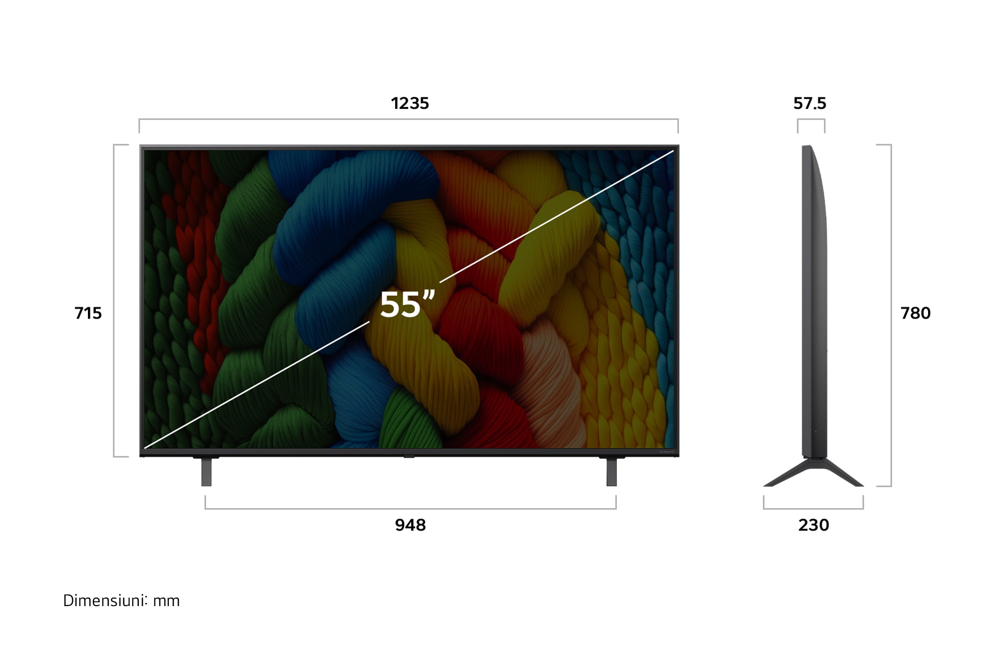 LG NANO80 AI de 55 inch, 4K Smart TV, 2025, 55NANO80A3B, thumbnail 5