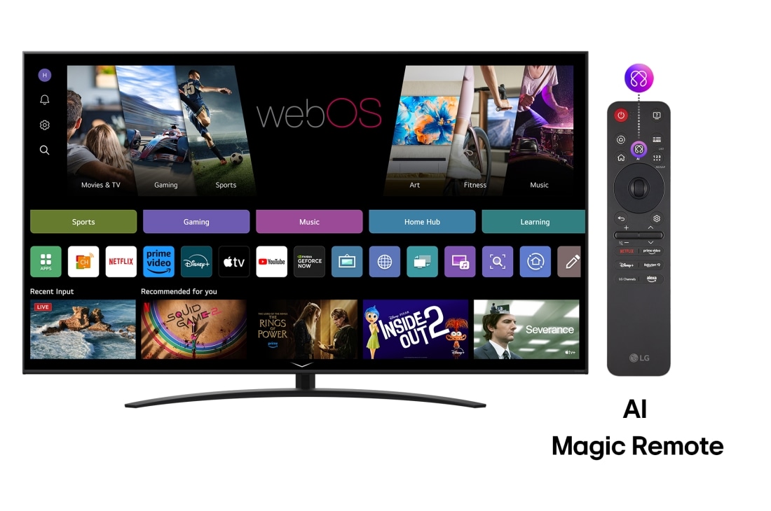 LG NANO81 AI de 86 inch, 4K Smart TV, 2025, 86NANO81A3A, thumbnail 3