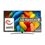 LG NANO81 AI de 86 inch, 4K Smart TV, 2025, 86NANO81A3A, thumbnail 1