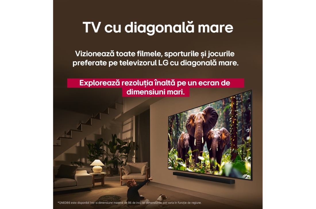 LG QNED86 evo AI de 50 inch, 4K Smart TV, 2025, 50QNED86A3C, thumbnail 10