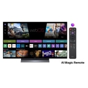 LG OLED evo AI C5 de 48 inch, 4K Smart TV, 2025, Vedere laterală a LG OLED evo AI C5 4K Smart TV., OLED48C52LA, thumbnail 3
