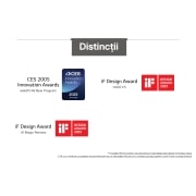 LG OLED evo AI C5 de 48 inch, 4K Smart TV, 2025, Un spațiu din sufragerie cu un LG OLED TV montat pe perete. Pe acest TV este un munte, pe un fundal cu un cer nocturn plin cu stele. Această scenă este împărțită în jumătate, pentru a arăta cum Perfec, OLED48C52LA, thumbnail 7