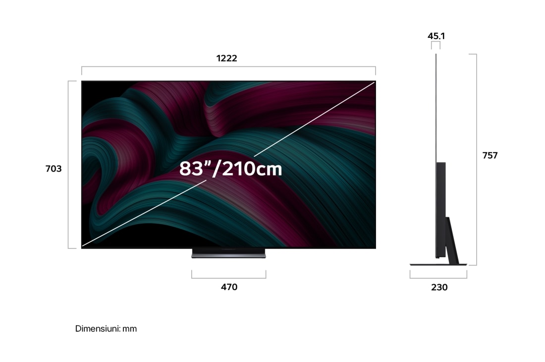 LG OLED evo AI C5 de 83 inch, 4K Smart TV, 2025, OLED83C51LA, thumbnail 6