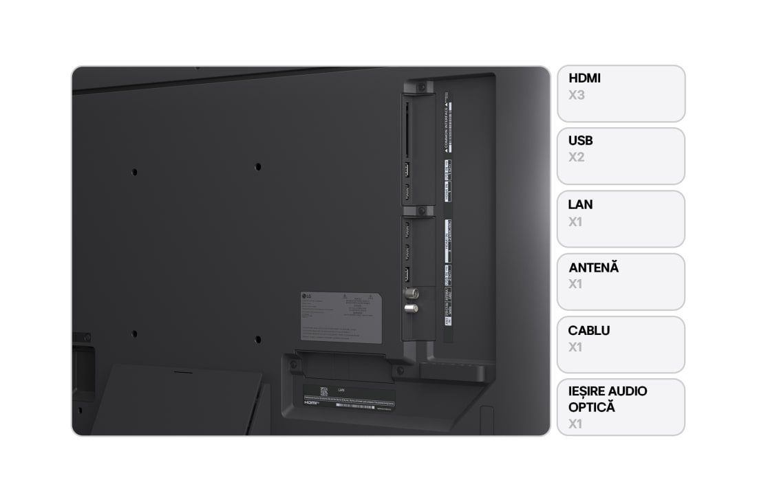 LG QNED86 evo AI de 43 inch, 4K Smart TV, 2025, 43QNED86A3C, thumbnail 2