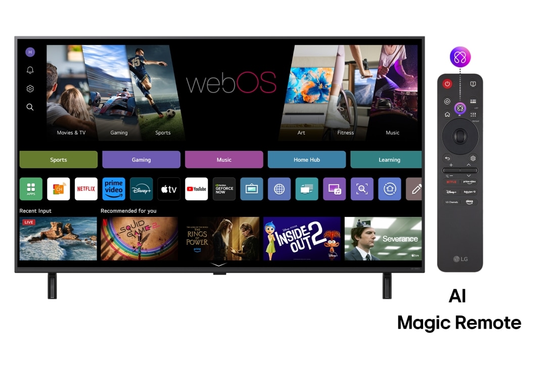 LG QNED80 AI de 50 inch, 4K Smart TV, 2025, 50QNED80A3A, thumbnail 3