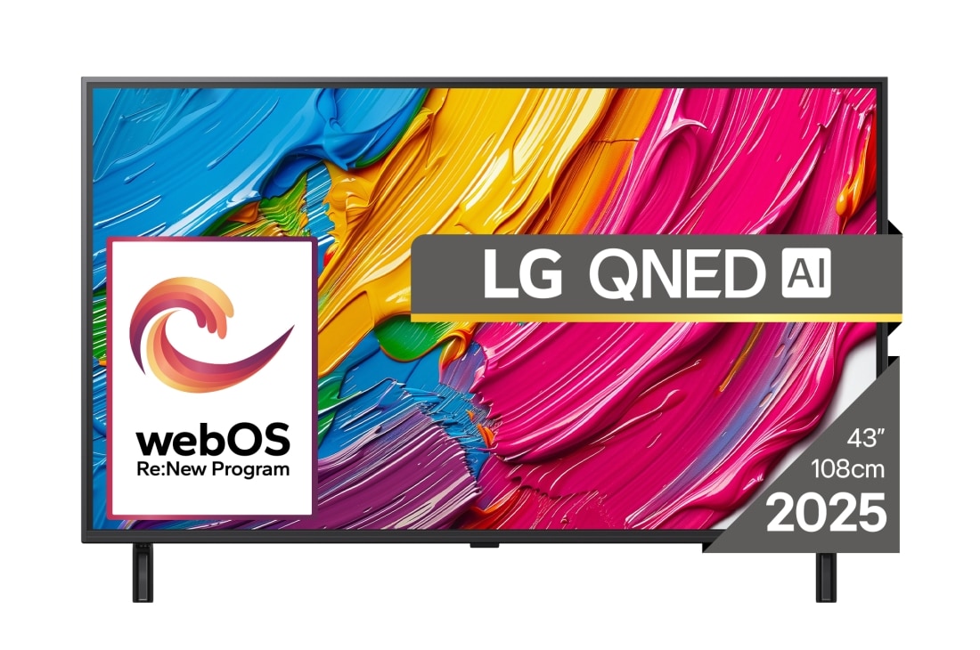 LG QNED80 AI de 43 inch, 4K Smart TV, 2025, 43QNED80A3A