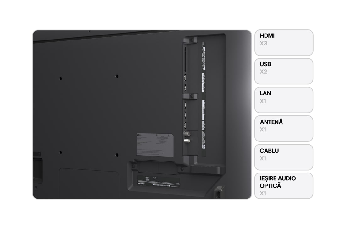 LG QNED80 AI de 43 inch, 4K Smart TV, 2025, 43QNED80A3A, thumbnail 2