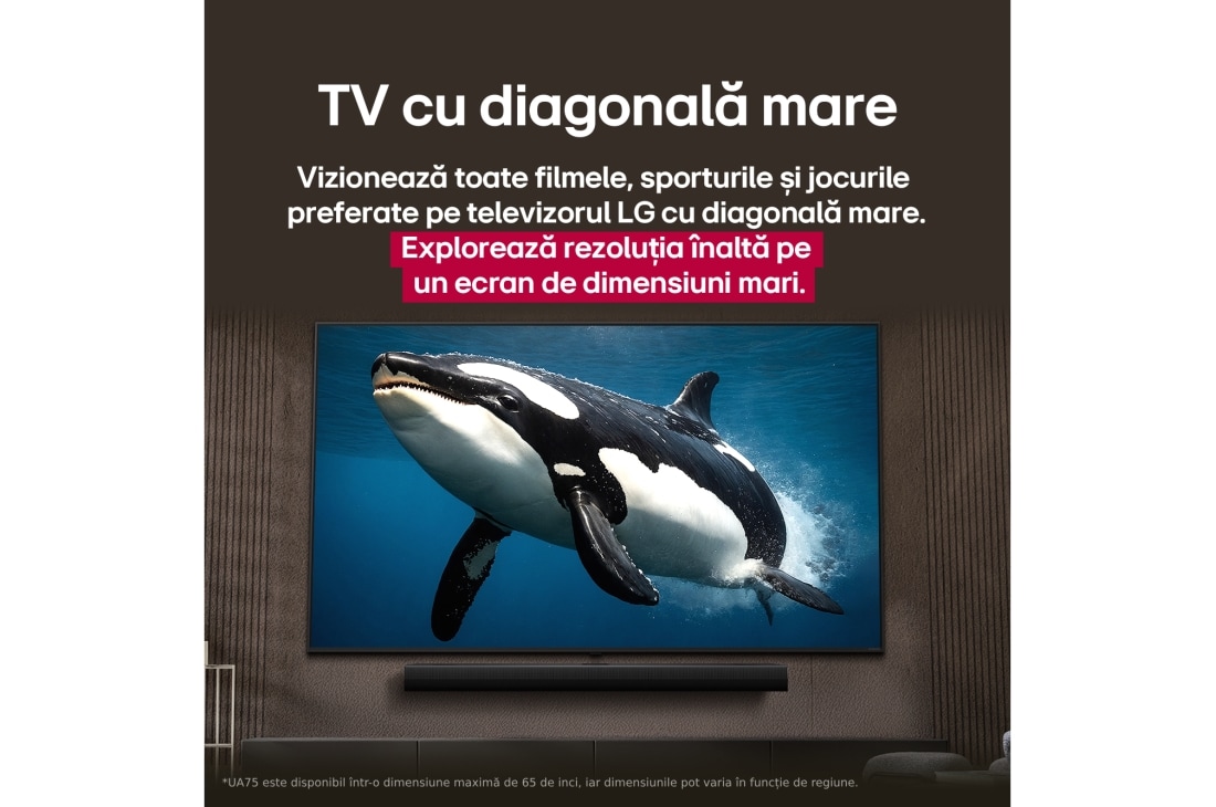LG UHD AI UA75 de 65 inch,  4K Smart TV, 2025 , 65UA75003LA, thumbnail 8