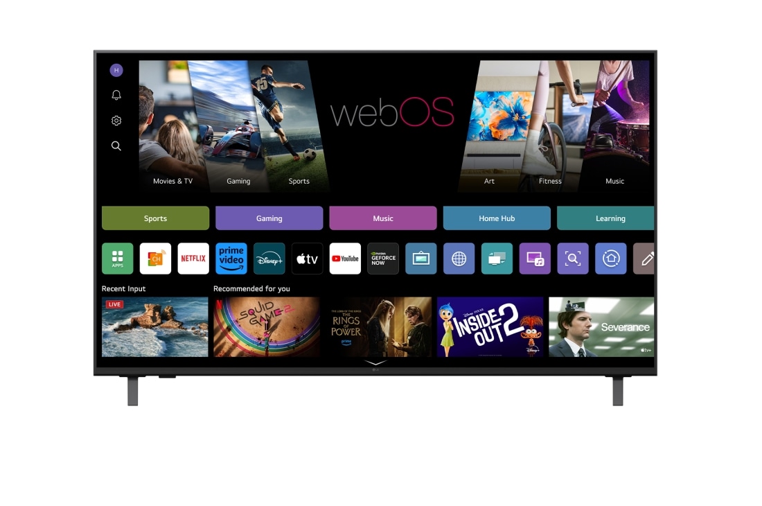 LG UHD AI UA75 de 55 inch, 4K Smart TV, 2025 , 55UA75003LA, thumbnail 3