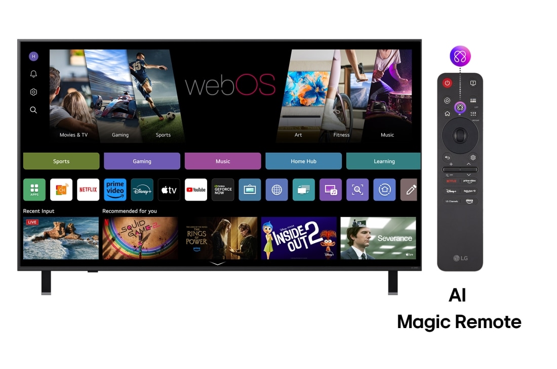 LG QNED84 AI de 65 inch, 4K Smart TV, 2025, AI, 65QNED84A3C, thumbnail 3