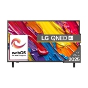 LG QNED84 AI de 43 inch, 4K Smart TV, 2025, Vizualizare față, 43QNED84A3C, thumbnail 1