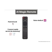 LG QNED84 AI de 43 inch, 4K Smart TV, 2025, Telecomandă, 43QNED84A3C, thumbnail 5