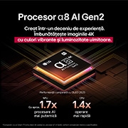 LG OLED B5 AI de 65 inch, 4K Smart TV, 2025, Papagal colorat, de înaltă definiție, pe fundal negru. Picături de apă sunt suspendate în aer peste tot. Imaginea arată Perfect Color pe măsură ce fiecare nuanță diferită de pe corpul papagalului este, OLED65B53LA, thumbnail 8