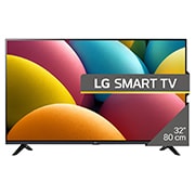 LG LR60 de 32 inch, Full HD Smart TV, Vedere din față a LG HD TV, LR60 cu text LG SMART TV și 2024 pe ecran, cu suport cu 2 poli, 32LR60006LA, thumbnail 1