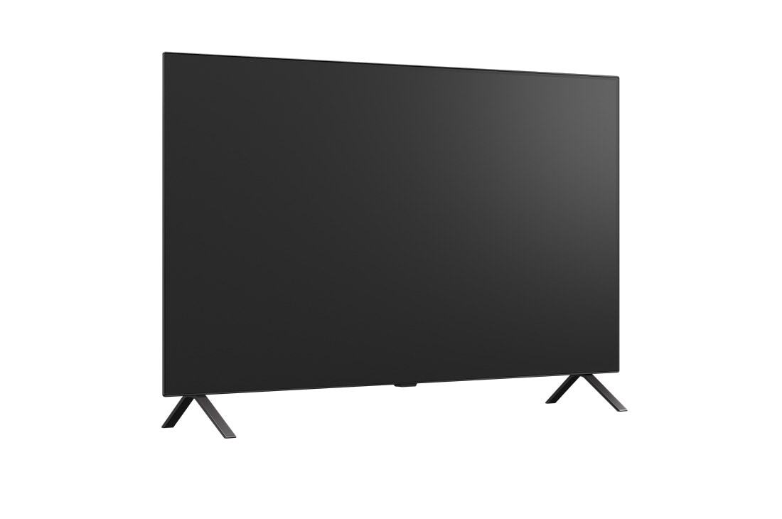 LG OLED AI B5 4K Smart TV 2025 48 inch, Vedere largă a unei sufragerii premium în nuanțe pământii. Pe perete este un LG OLED AI B5 4K Smart TV cu o ilustrație pe ecran. LG Soundbar este montat dedesubt. , OLED48B53LA, thumbnail 16