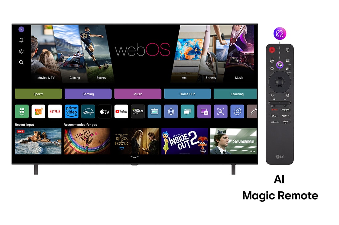 LG OLED AI B5 de 77 inch, 4K Smart, TV 2025, Vedere laterală a LG OLED AI B5 4K Smart TV., OLED77B53LA, thumbnail 3