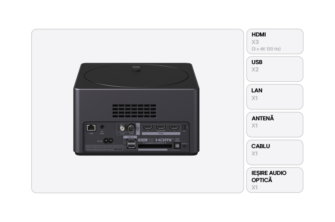 LG Televizor True Wireless LG OLED evo AI M5 de 83 inch, cu transfer video și audio 4K la 144Hz, OLED83M59LA, thumbnail 2