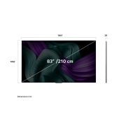 LG Televizor True Wireless LG OLED evo AI M5 de 83 inch, cu transfer video și audio 4K la 144Hz, OLED83M59LA, thumbnail 6
