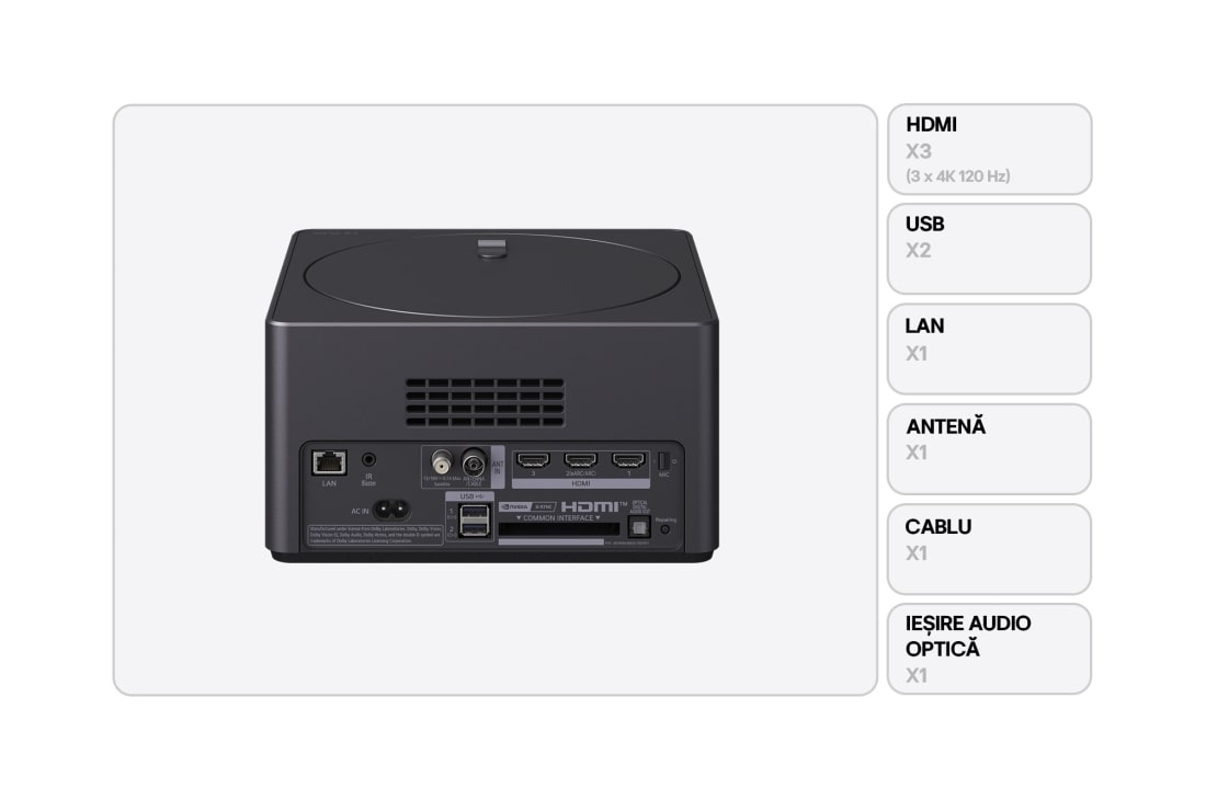 LG Televizor True Wireless LG OLED evo AI M5 de 77 inch, cu transfer video și audio 4K la 144Hz, OLED77M59LA, thumbnail 2