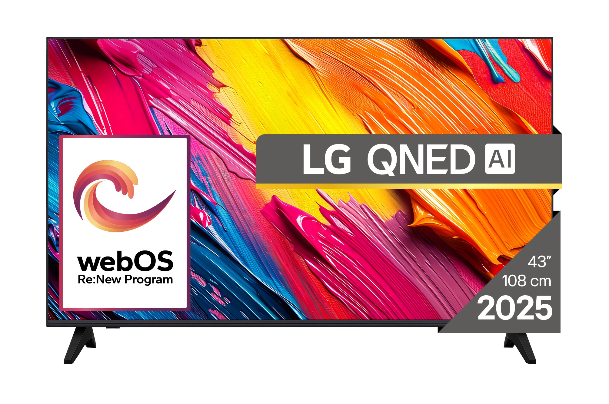 LG 43 Inch LG QNED AI QNED70 4K Smart TV 2025, 65-tommer LG QNED AI QNED7E 4K Smart TV 2025, 43QNED7EA6B
