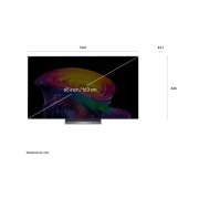 LG 65 inch LG OLED evo AI C6 4K Smart TV 2026, OLED65C6ELB, thumbnail 3