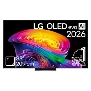 LG 83 inch LG OLED evo AI C6 4K Smart TV 2026, OLED83C6ELB, thumbnail 1