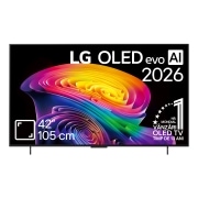LG 42 inch LG OLED evo AI C6 4K Smart TV 2026, OLED42C61LA, thumbnail 1