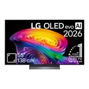 LG 55 inch LG OLED evo AI C6 4K Smart TV 2026, OLED55C61LA, thumbnail 1