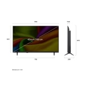 LG 43 inch LG NANO 4K UHD AI NU90 Smart TV 2026, 43NU900B3LA, thumbnail 3