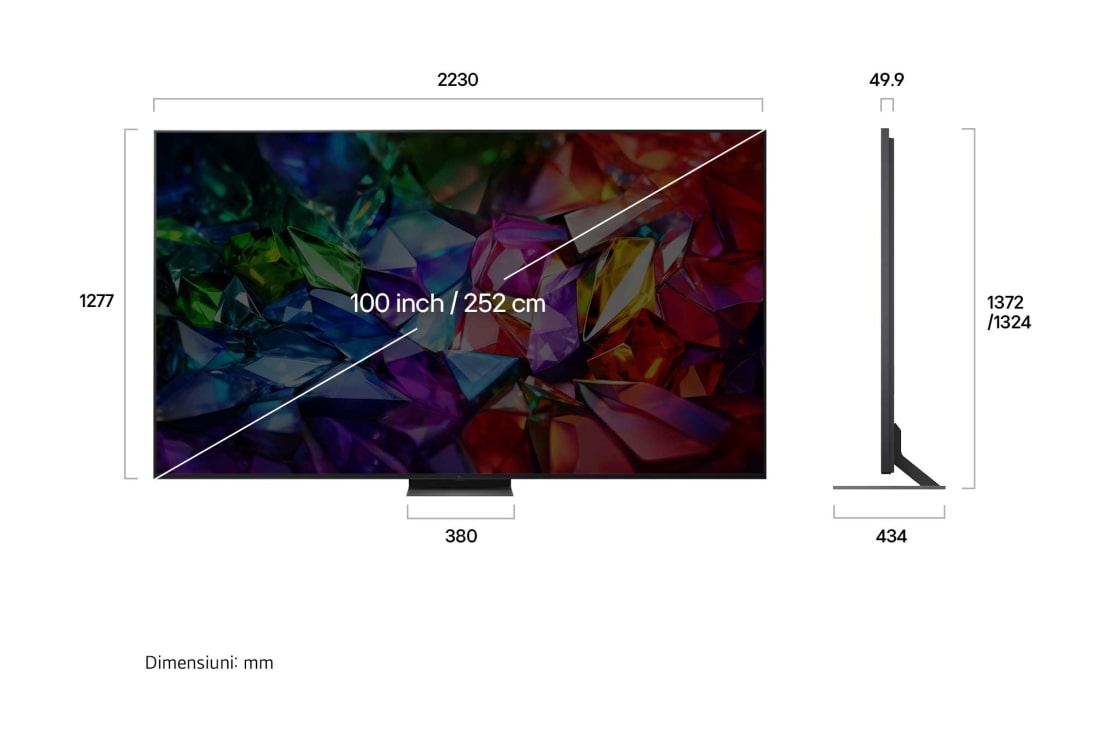 LG 100 inch LG Micro RGB evo AI MRGB96 4K Smart TV 2026 , 100MRGB96B3, thumbnail 3