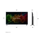 LG 43 inch LG QNED8E evo AI Mini LED 4K Smart TV 2026, 43QNED8EB3F, thumbnail 3