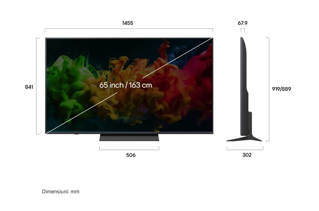 LG 65 inch LG QNED8E evo AI Mini LED 4K Smart TV 2026, 65QNED8EB3B, thumbnail 3