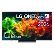 LG 65 inch LG QNED8E evo AI Mini LED 4K Smart TV 2026, 65QNED8EB3B, thumbnail 1