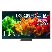 LG 75 inch LG QNED evo AI QNED8E Mini LED 4K Smart TV 2026, 75QNED8EB3A, thumbnail 1