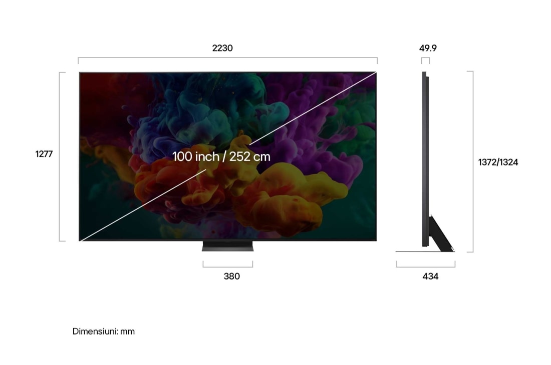 LG 100 inch LG QNED87 evo AI Mini LED 4K Smart TV 2026, 100QNED87B3, thumbnail 3