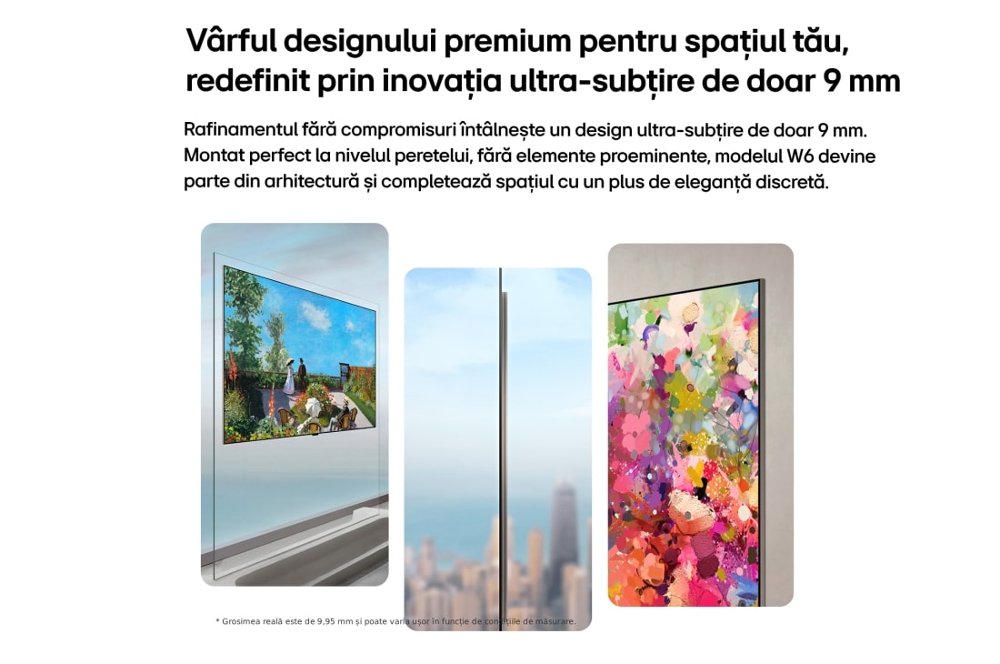 LG 77 inch Wallpaper TV LG OLED evo AI W6 4K Smart TV 2026, OLED77W69LA, thumbnail 8