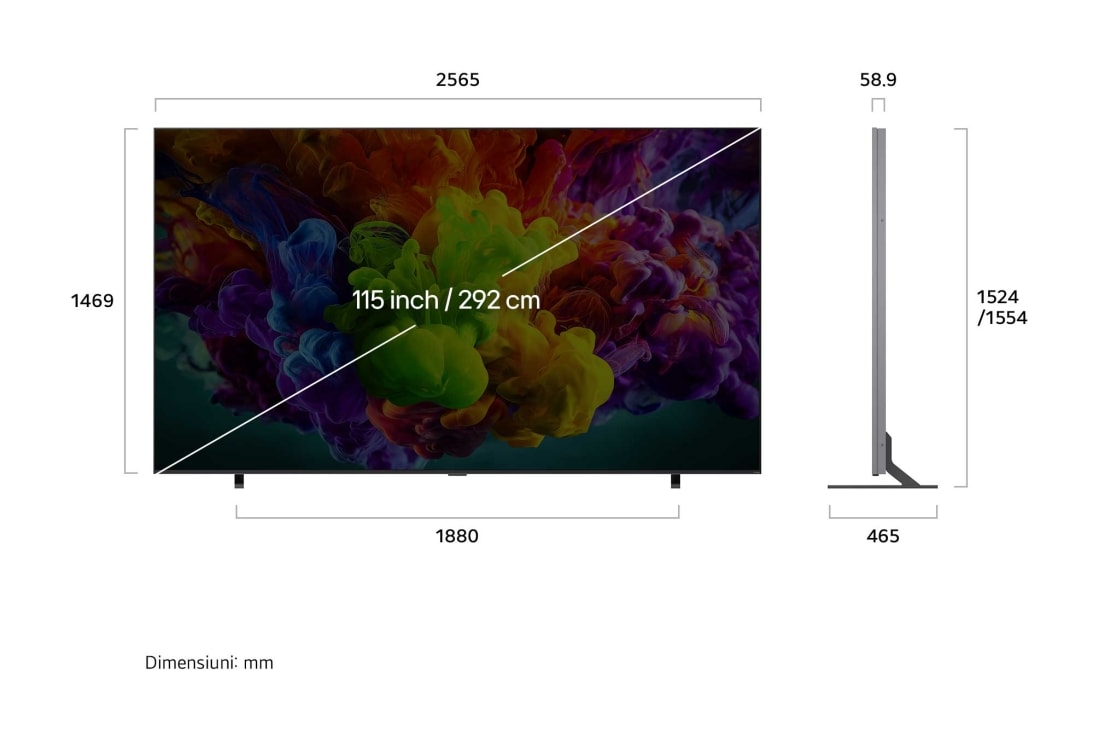 LG 115 inch LG QNED93 evo AI Mini LED 4K Smart TV 2026, 115QNED93B6, thumbnail 3