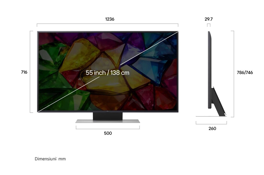 LG 55 inch LG Mini RGB evo AI MRGB88 4K Smart TV 2026 , 55MRGB88B3B, thumbnail 3