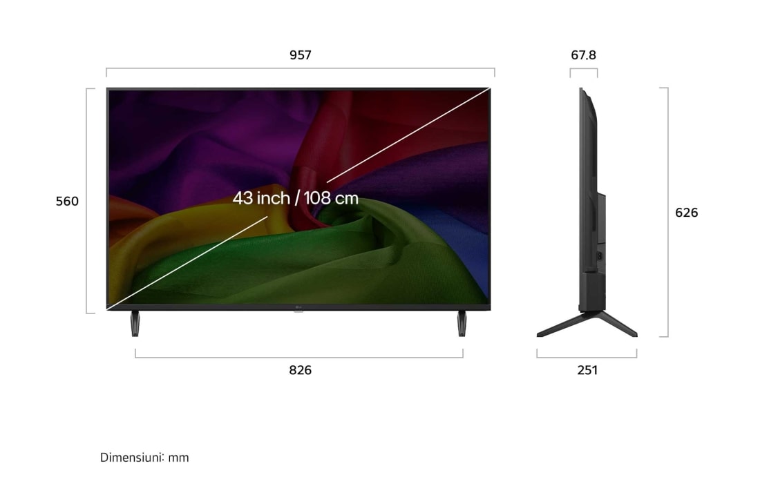 LG 43 inch LG NANO 4K UHD AI NU80 Smart TV 2026, 43NU800B3LC, thumbnail 3